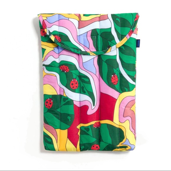 BAGGU Tablets & Accessories Baggu Ladybug Leaf Puffy Laptop Sleeve